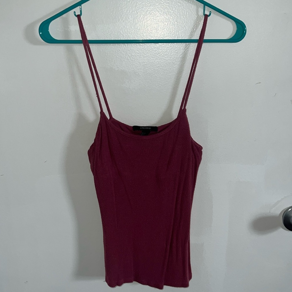 Pink Crop Tank Top